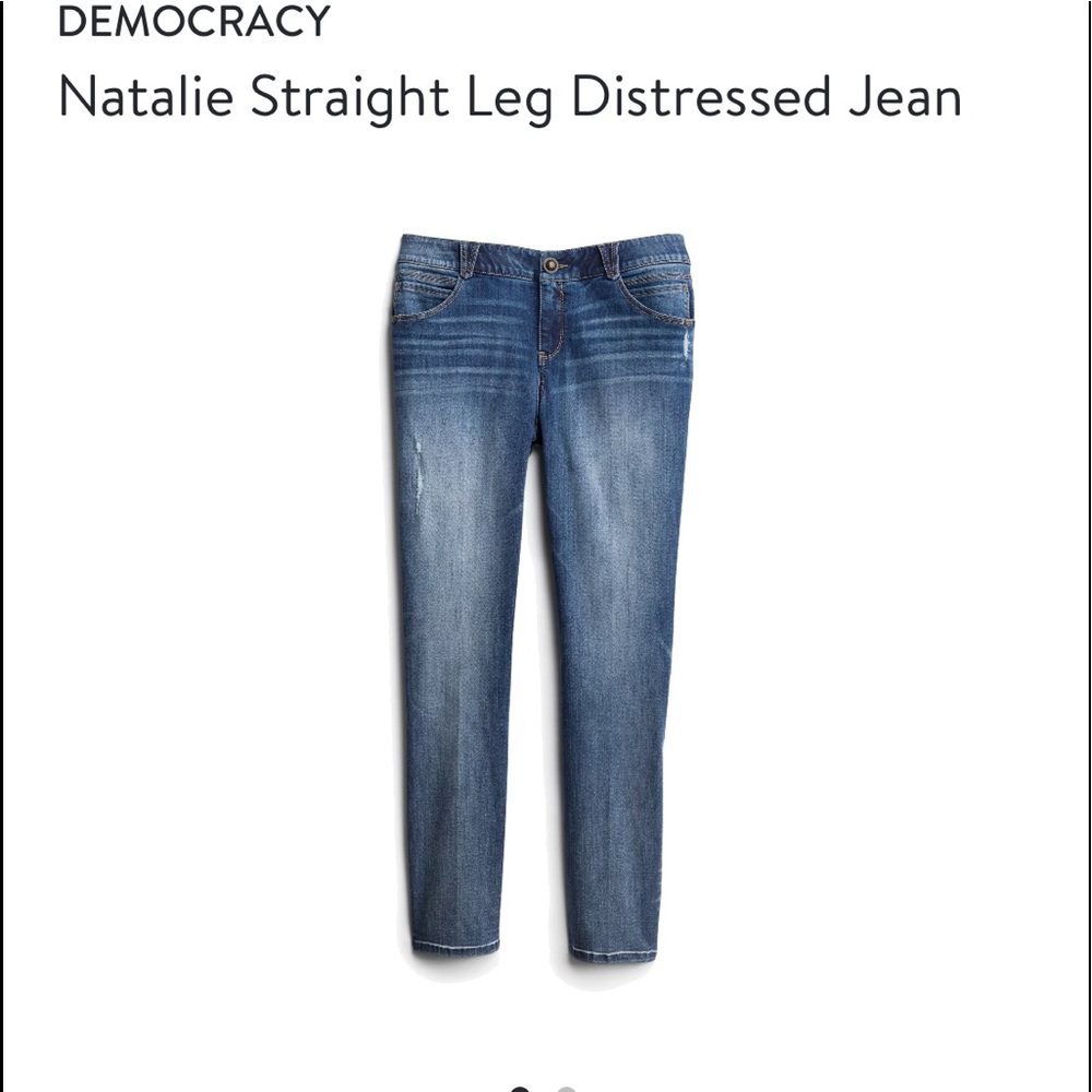 Democracy Natalie straight leg jeans size 16w